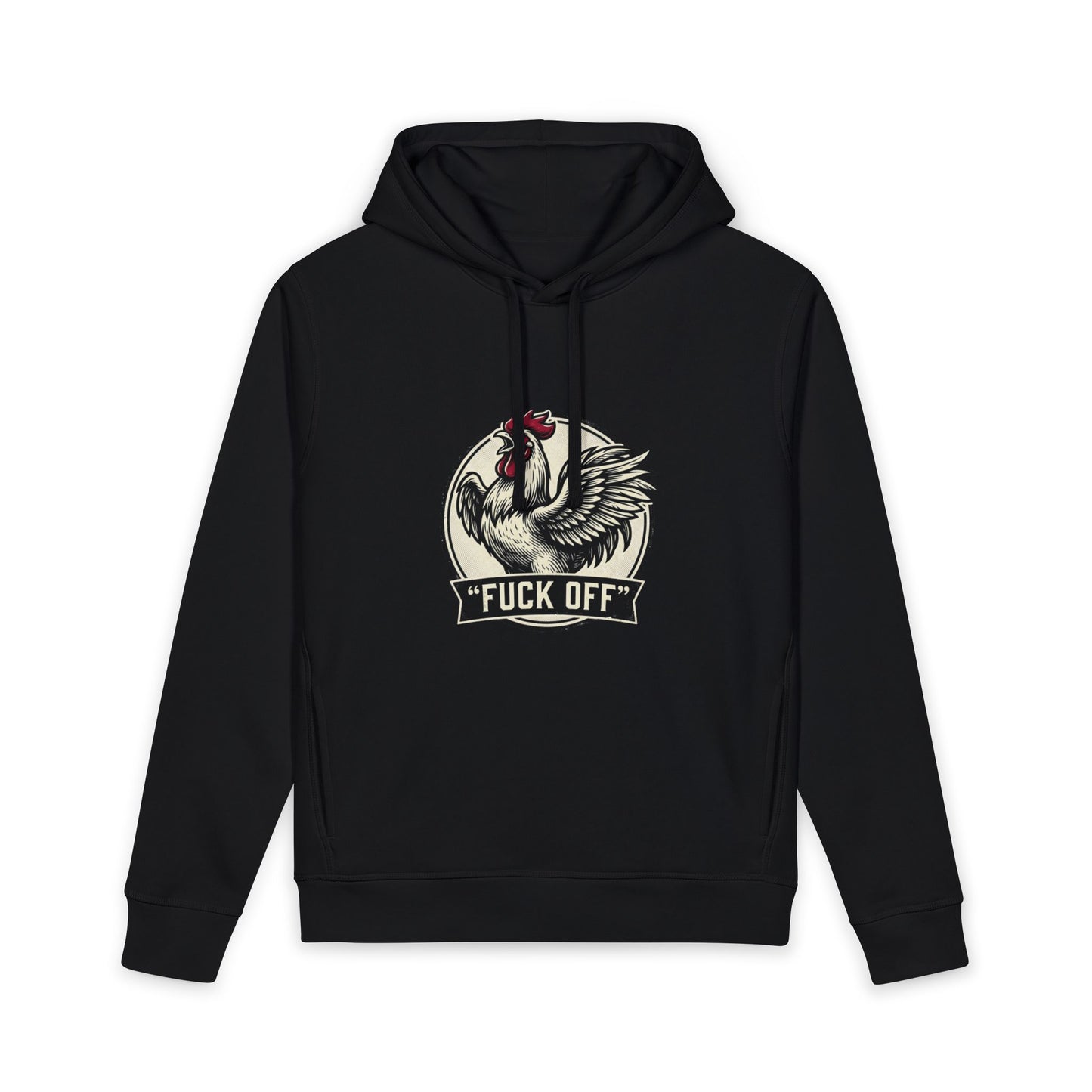 Rooster 'Fuck Off' Graphic Hoodie